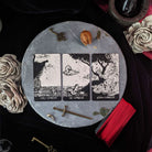 Prisma Visions Little Night Visions deck with colorful, surreal artwork on card backs and packaging.