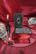 Prisma Visions Little Night Visions deck featuring vibrant, mystical artwork on tarot or oracle cards laid out in a spread.