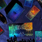 Illuminated Prisma Visions Tarot deck, 10th Anniversary Edition, featuring vibrant, illuminated card designs from the Prisma Visions brand.