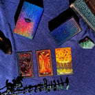 Illuminated Prisma Visions Tarot deck, 10th Anniversary Edition, featuring vibrant, illuminated card artwork by Prisma Visions.