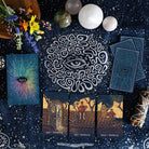 Prisma Visions Tarot Deck, Seventh Edition, featuring colorful, detailed illustrations on card backs and faces.