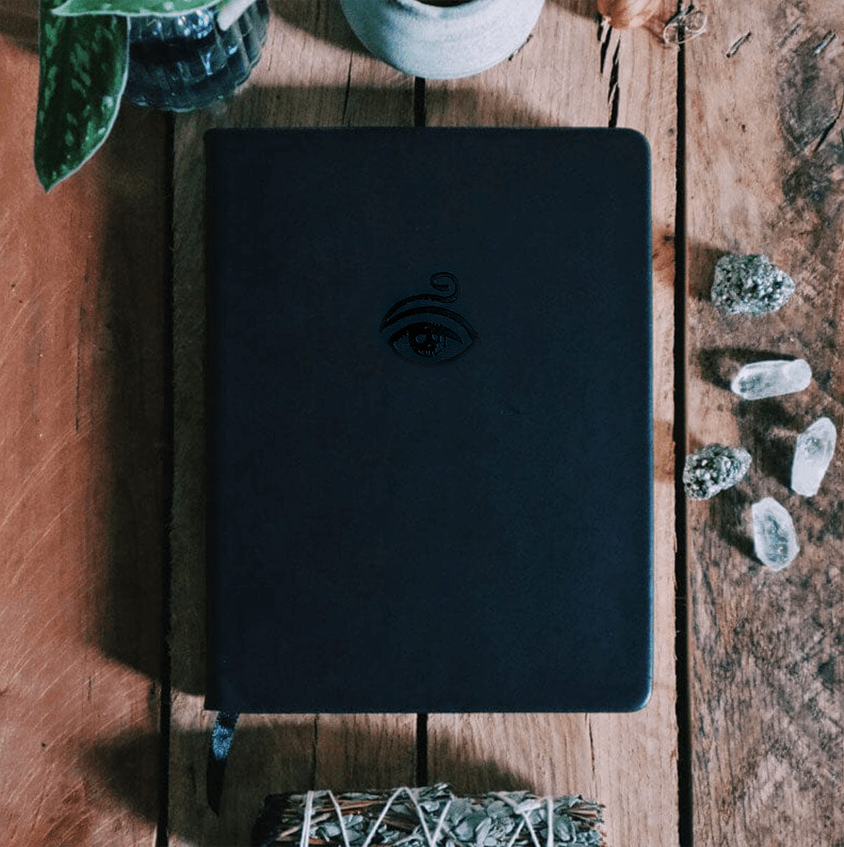 Prisma Visions Divination Diary journal with mystical cover design and lined pages for daily reflections and tarot readings.
