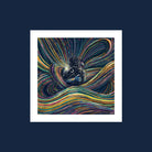 Colorful Prisma Visions print titled "Day Breaks the Night" featuring vibrant, abstract artwork in a 12x12 inch format.