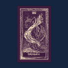 Cream-colored Prisma Visions Temperance Light Visions Tarot print, 12x20 inches, showcasing detailed tarot card artwork.