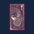 Prisma Visions Wheel of Fortune Light Visions Tarot print on cream paper, 12x20 inches, featuring intricate tarot card artwork.