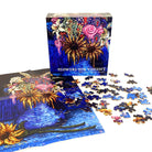 Prisma Visions Flowers for Vincent jigsaw puzzle featuring a colorful floral artwork on a puzzle box.