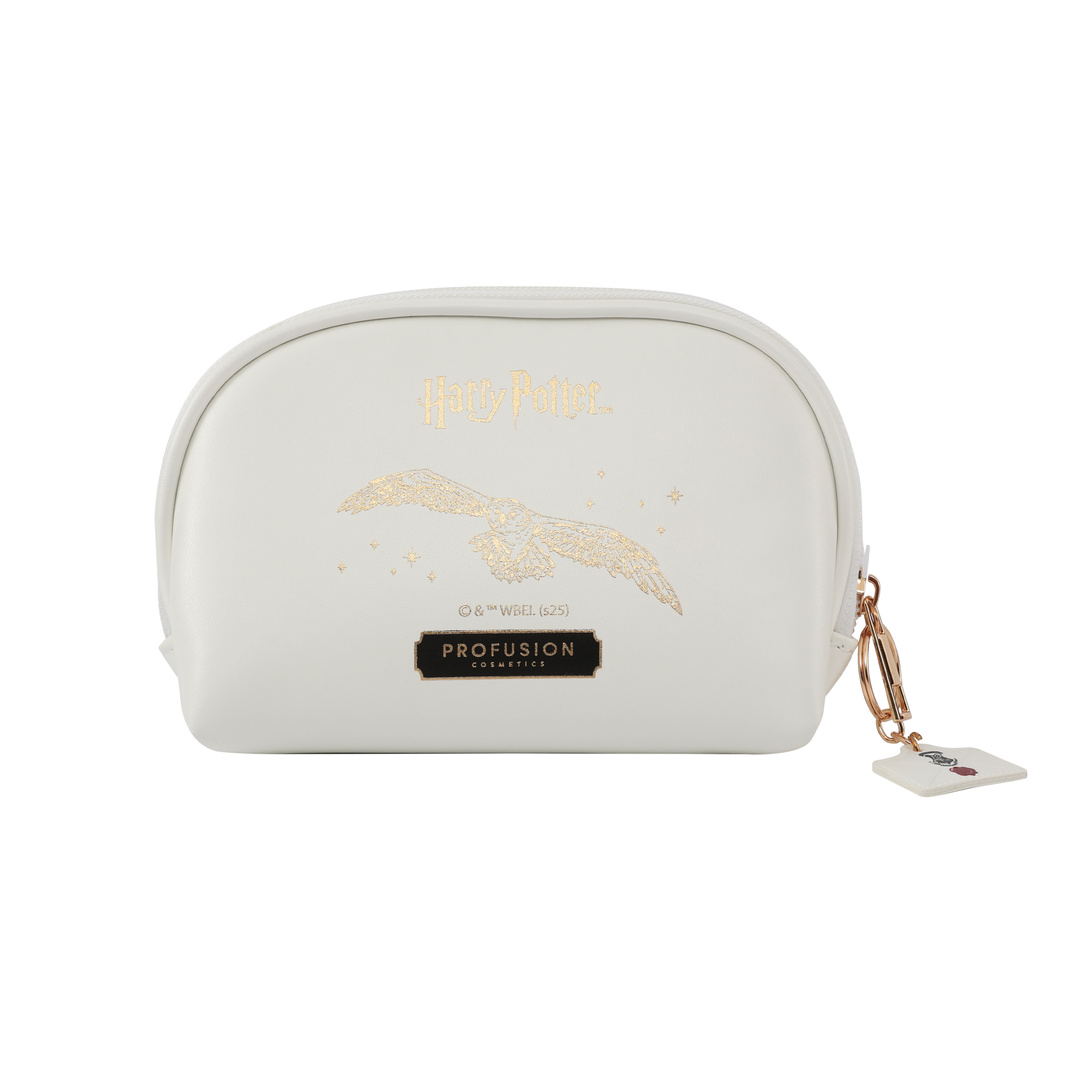 Harry Potter Hedwig™ makeup bag by Profusion Cosmetics, festive holiday-themed accessories with owl design and zipper closure.