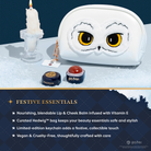Harry Potter Hedwig makeup bag by Profusion Cosmetics, festive holiday-themed accessories featuring the famous snowy owl design.