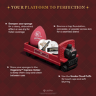 Harry Potter Holiday Hogwarts Express sponge set by Profusion Cosmetics, featuring themed accessories for creative makeup application.