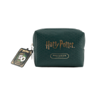 HP Dark Arts Nagini cosmetic bag by Profusion Cosmetics with face gems and temporary tattoo accessories, featuring a dark magical design.
