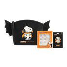 Peanuts Halloween Snoopy cosmetic bag set with gems, colorful accessories featuring Snoopy from Profusion Cosmetics.