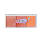 Profusion Cosmetics It's a Vibe Admit One 3-shade blush palette with pink, peach, and mauve blushes in a sleek compact.