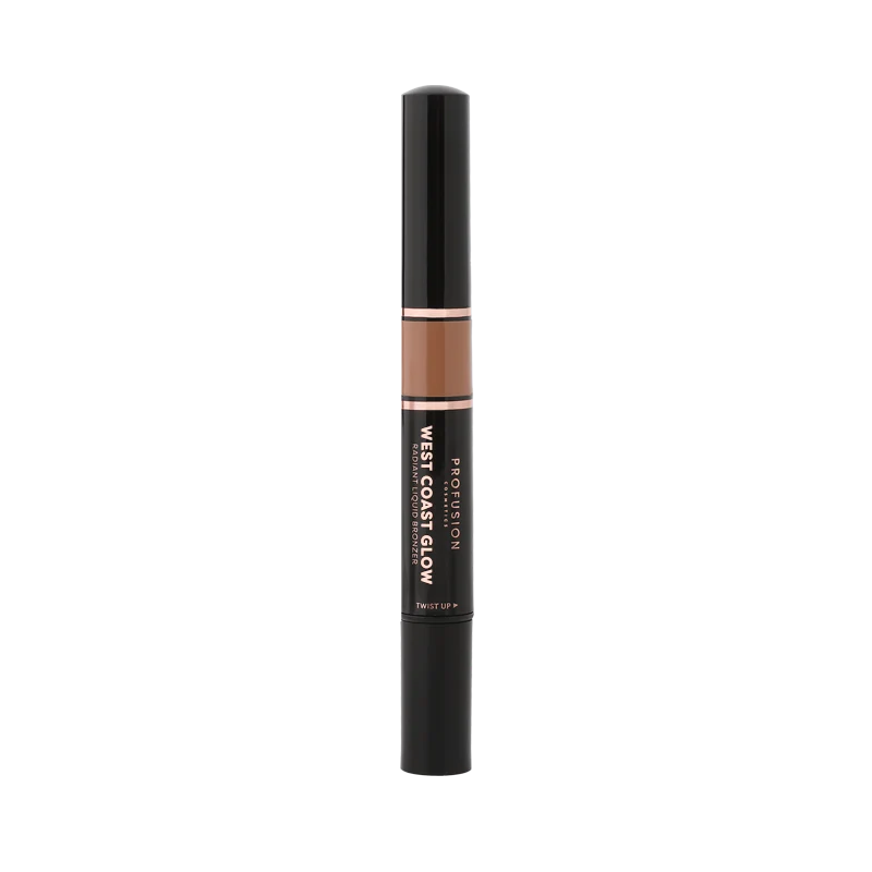 Profusion Cosmetics West Coast Glow Radiant Liquid Bronzer in sleek bottle, part of Blushes & Bronzers collection.