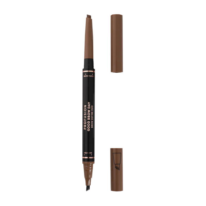 Profusion Cosmetics Good Brow Day Brow Define Duo for blonde brows, featuring two shades for shaping and defining eyebrows.