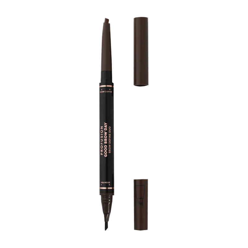 Profusion Cosmetics Good Brow Day Brow Define Duo for blonde brows, featuring brow powder and pencil for natural shaping and definition.