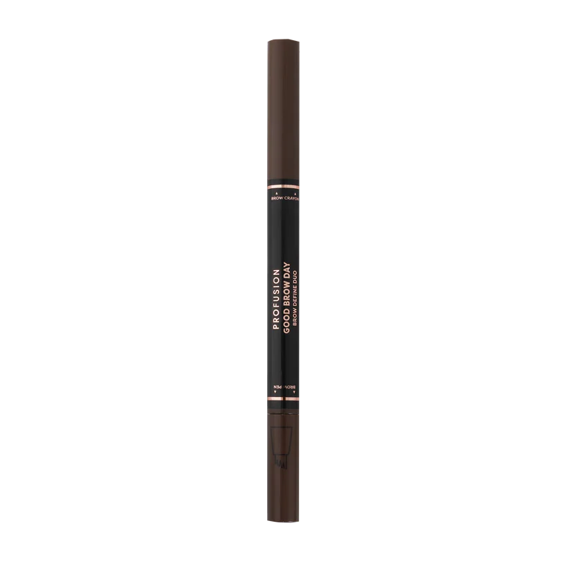 Profusion Cosmetics Good Brow Day Brow Define Duo with blonde shades, featuring brow powder and pencil for shaping and defining eyebrows.