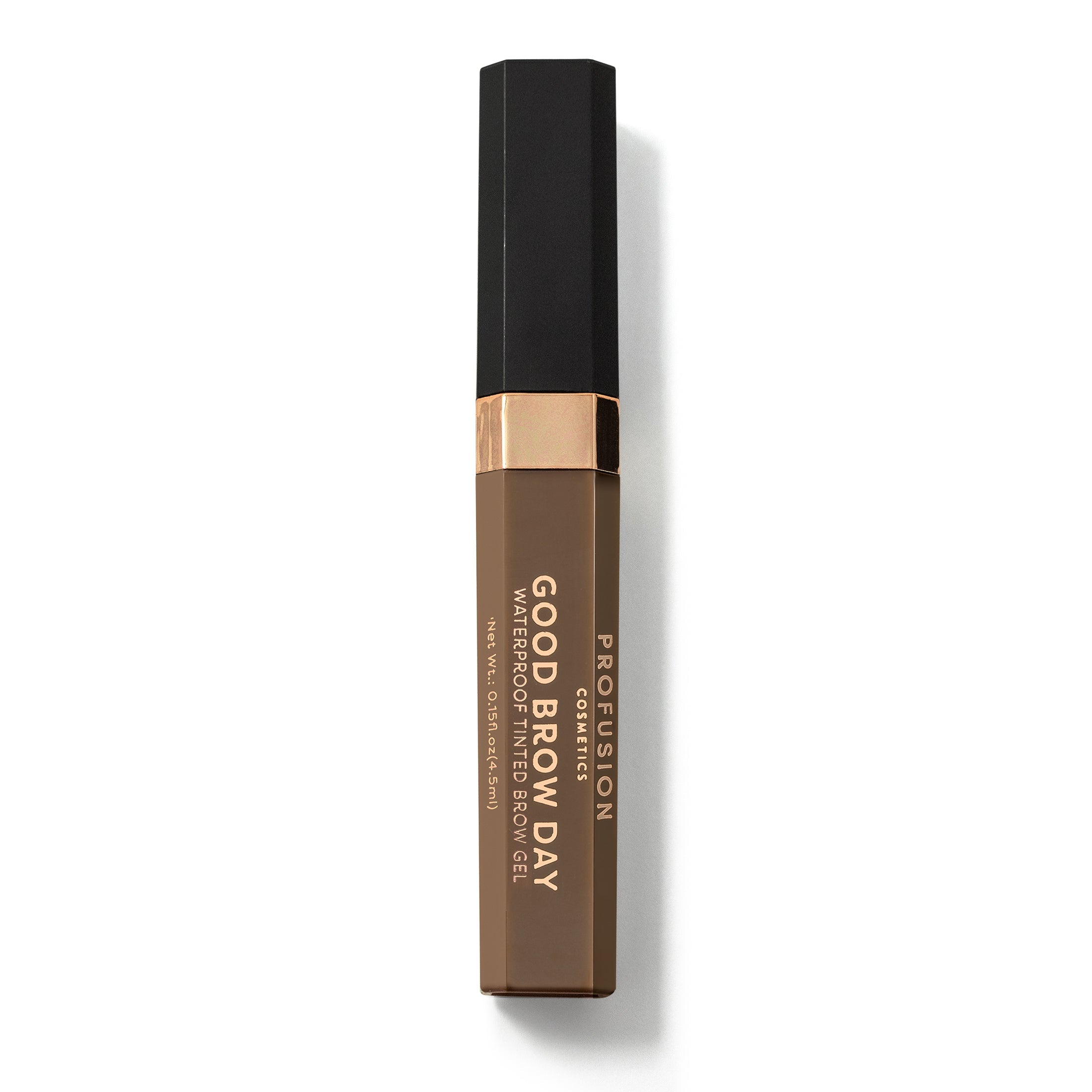 Blonde tinted brow gel by Profusion Cosmetics for waterproof, natural-looking brows with a defined finish.