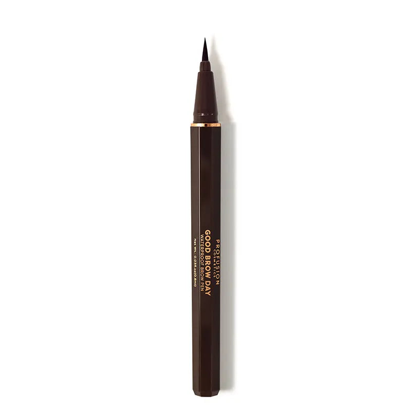 Profusion Cosmetics Good Brow Day waterproof brow pen in soft brown for natural, defined brows.