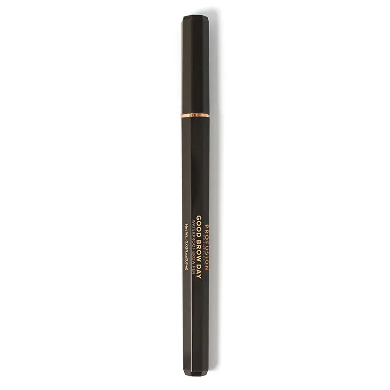 Profusion Cosmetics Good Brow Day Waterproof Brow Pen in soft brown for natural, precise eyebrow definition.