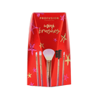 Profusion Cosmetics Crimson Mini Brush Set with 5 small makeup brushes for precise application and detailed beauty looks.