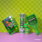 Profusion Cosmetics TMNT Bundle Set with box featuring Teenage Mutant Ninja Turtles themed packaging and products.