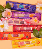 Profusion Cosmetics Blooming Hues Collection makeup palette with colorful eyeshadows and blushes in a sleek compact.