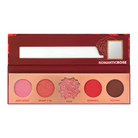 Profusion Cosmetics Blooming Hues Collection makeup palette with colorful eyeshadows and blushes in a sleek compact.