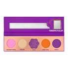 Colorful eyeshadow palette from Profusion Cosmetics Blooming Hues Collection with vibrant shades and floral-inspired packaging