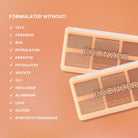 Profusion Cosmetics 6-shade face palette featuring various bronzer shades for natural sun-kissed glow and contouring.