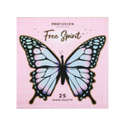 Profusion Cosmetics Empowered Butterfly Free Spirit 25-shade eyeshadow palette with vibrant, colorful and neutral eyeshadow options.