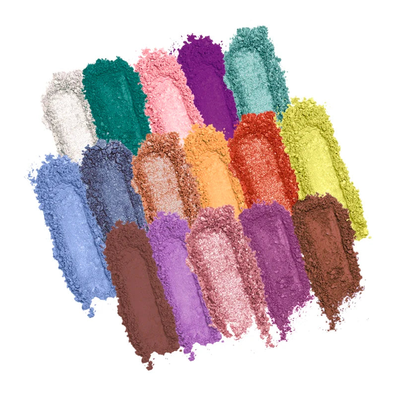 Profusion Cosmetics Empowered Butterfly Free Spirit 25-shade eyeshadow palette with vibrant and neutral colors, open to showcase the shades.