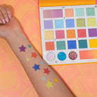 Profusion Cosmetics It's a Vibe Mainstage 23-Shade Eyeshadow Palette with vibrant colors and diverse shades for creative makeup looks.