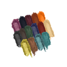 Profusion Cosmetics Metachrome 25-shade eyeshadow palette with vibrant, shimmering colors displayed open.