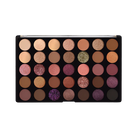 Profusion Cosmetics minimalist 35-shade eyeshadow palette with neutral and colorful hues in sleek compact.
