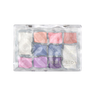 Closed Profusion Cosmetics 10 Shade Eye Palette with colorful eyeshadows in sleek compact for versatile eye makeup looks.