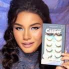 Profusion Cosmetics Casper The Friendly Ghost faux mink eye lash set with five pairs, natural black lash style with volume and length.