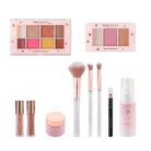 Profusion Cosmetics Frosted Snow Sparkle 19-piece eye makeup beauty box with shimmering eyeshadows and eye products.