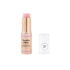 Profusion Cosmetics Frosted Snow Sparkle eye balm stick with shimmering festive glow and nourishing formula for brightening eyes.