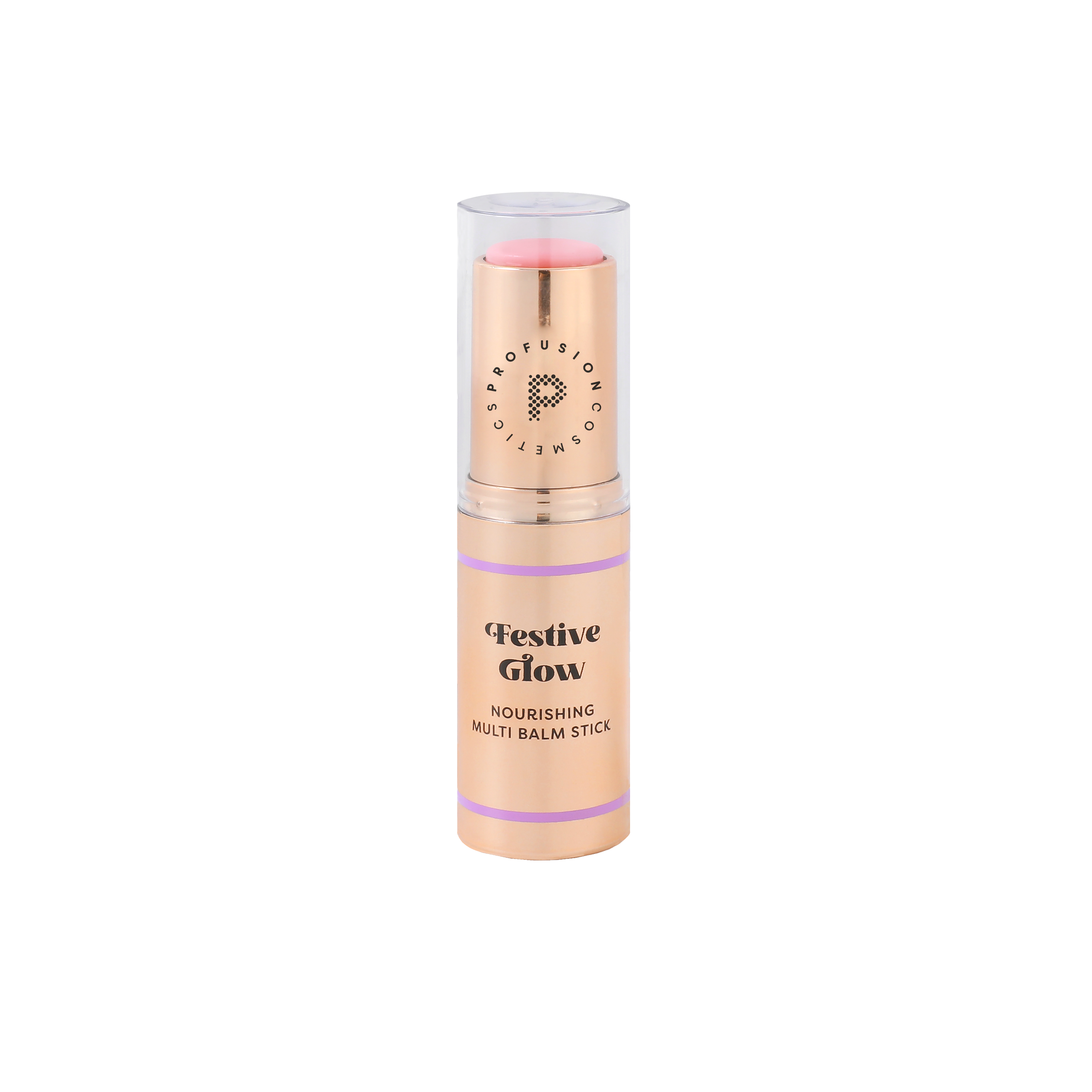 Profusion Cosmetics Frosted Snow Sparkle eye balm stick with shimmering, nourishing formula for a festive glow and radiant eye look.