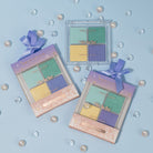 Profusion Cosmetics Frosted Snow Sparkle Icicle eyeshadow in a frosty, shimmering eye makeup look with icy tones and sparkle.