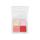 Profusion Cosmetics Frosted Snow Sparkle Snow Angel Eyeshadow showing shimmery frosted white eye makeup with glitter accents.
