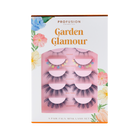 Profusion Cosmetics Petal Perfect Garden Glamour faux mink eyelash set with 5 pairs, natural and voluminous eye lash look.