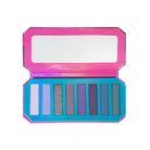 Profusion Cosmetics Sea Witch 8-shade eye palette with vibrant, ocean-inspired eyeshadow colors displayed open.