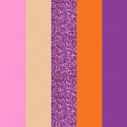 Profusion Cosmetics Blooming Hues 5-shade eye palette with romantic rose tones and soft, blendable colors for eye makeup.
