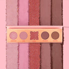 Profusion Cosmetics Blooming Hues 5-shade eye palette with romantic rose tones and soft, blendable eyeshadow colors.