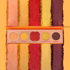 Profusion Cosmetics Blooming Hues 5-shade eye palette with romantic rose tones and soft, blendable eyeshadows.