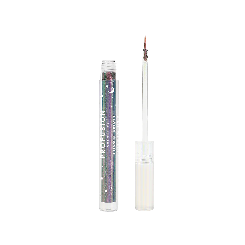 Profusion Cosmetics eye liner featuring Casper the Friendly Ghost duochrome design, showcasing vibrant ghostly colors on eye makeup.