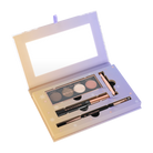 Profusion Cosmetics Frosted Snow Sparkle Festive Brows Defining Kit with eyebrow powders and tools for a shimmering holiday look.