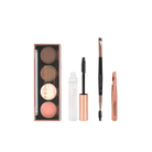 Profusion Cosmetics Frosted Snow Sparkle Festive Brows Defining Kit with eyebrow powders and brushes for a sparkling holiday look.