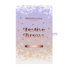 Profusion Cosmetics Frosted Snow Sparkle Festive Brows Defining Kit with eyebrow powders and brushes for a holiday-ready look